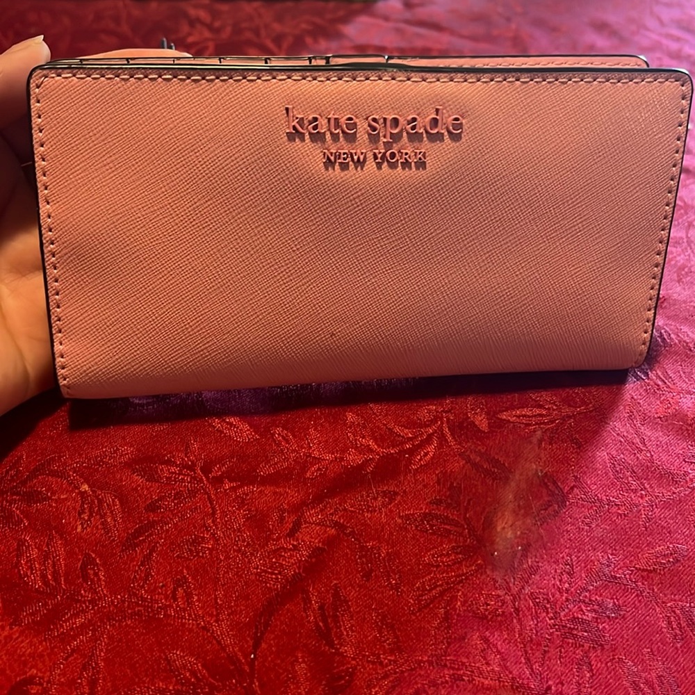 Pink Kate Spade Long wallet